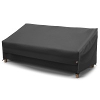 Mr. Cover 3-Seater Waterproof Outdoor Sofa Cover, Patio Furniture Cover, 94W X 40D X 35H Inches, Strong & Sturdy, Classic Black