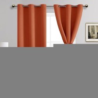 Jiuzhen Blackout Curtains With Tiebacks Thermal Insulated Light Blocking And Noise Reducing Grommet Curtain Drapes For Bedroo