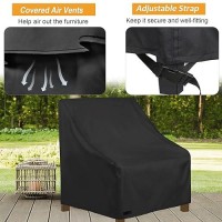 Nettypro Patio Adirondack Chair Covers Waterproof Outdoor Furniture Swivel Recliner Rocking Lounge Deep Seat Chair Cover  Fits Up To 34