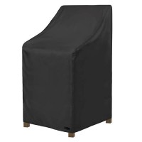 Nettypro Stackable Patio Chair Covers Waterproof Outdoor Patio Furniture Stacking Chair Cover  Fits For 4-6 Stack Dining High Back Chairs  26