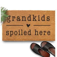 Grandkids Spoiled Here Doormat 30X17 Inch Grandkids Welcome Doormat Grandkids Welcome Door Mat Outdoors Funny Welcome Grandpa