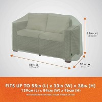 Modern Leisure Basics Patio Loveseat Cover Small 55L X 33W X 38H Sage