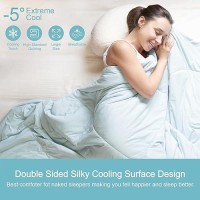 Cozy Bliss Cooling Comforter Queen Size  Cooling Blankets For Hot Sleepers And Night Sweats  Blue Summer Comforter For Queen Size Bed  Breathable Soft Lightweight Silk Smooth