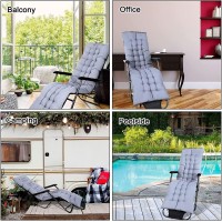 Jaysydd Patio Chaise Lounger Cushion Indoor Outdoor Rocking Chair Sofa Cushion With Ties Non-Slip Sun Lounger Rocking Chair Swing Bench Cushion