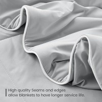 Cozy Bliss Cooling Comforter Queen Size  Cooling Blankets For Hot Sleepers And Night Sweats  Gray Summer Comforter For Queen Size Bed  Breathable Soft Lightweight Silk Smooth