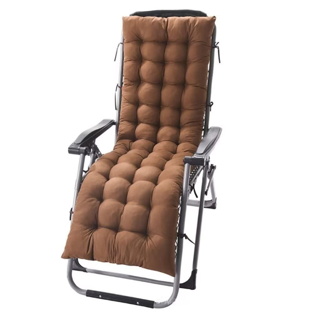 Jaysydd Chair Cushion Rocking Chair Cushion With Ties High Back Patio Chair Pad Indoor Or Outdoor Waterproof Fade-Resistant 61X19In Coffee