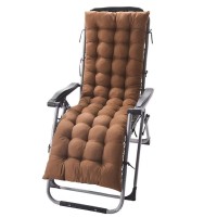 Jaysydd Chair Cushion Rocking Chair Cushion With Ties High Back Patio Chair Pad Indoor Or Outdoor Waterproof Fade-Resistant 61X19In Coffee