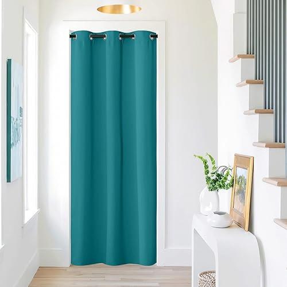 Nicetown Doorway Curtain Panel Room Divider Solid Blackout Curtains Grommet Drapes Thermal Insulated Energy Efficient Window Tre