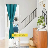 Nicetown Doorway Curtain Panel Room Divider Solid Blackout Curtains Grommet Drapes Thermal Insulated Energy Efficient Window Tre