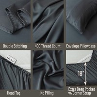 Bella Coterie Luxury California King Sheet Set Viscose Made From Bamboo Organically Grown Ultra Soft Cooling For Hot Sle