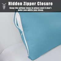 Body Cooling Pillow Cases Cover Bamboo Rayon Body Pillowcases With Zipper Closure Cool And Breathable Pillow Case For Hot Slee