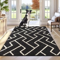 Hicorfe Indoor Doormat Front Back Door Mat Rubber Backing Non Slip Door Mats 36X59 Absorbent Resist Dirt Entrance Doormat In