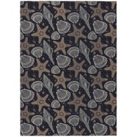 Indooroutdoor Surfside Asr34 Midnight Washable 5 X 76 Rug