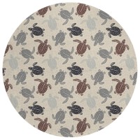 Indooroutdoor Surfside Asr43 Sand Washable 8 X 8 Round Rug