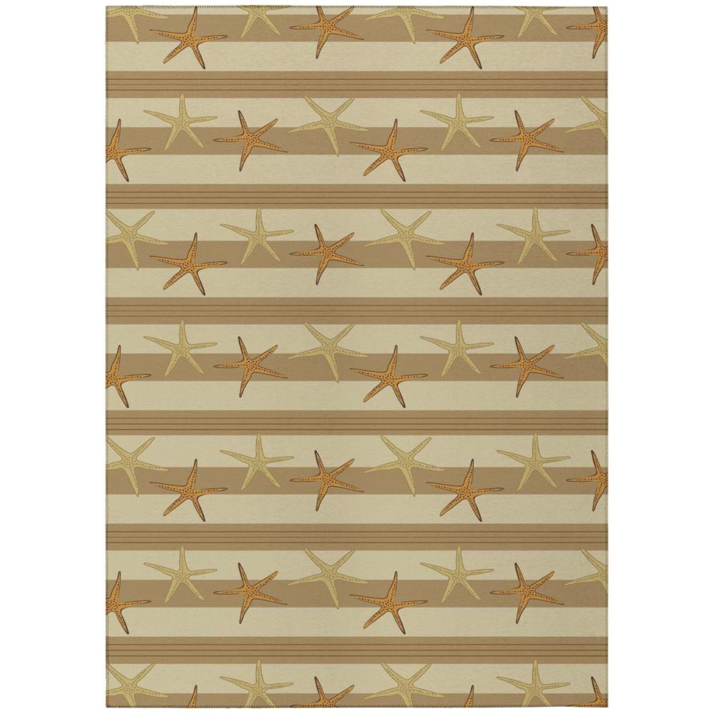 Indooroutdoor Surfside Asr42 Tan Washable 3 X 5 Rug