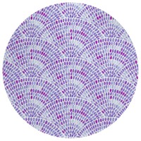 Indooroutdoor Surfside Asr37 Purple Washable 8 X 8 Round Rug