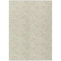 Indooroutdoor Surfside Asr41 Beige Washable 10 X 14 Rug