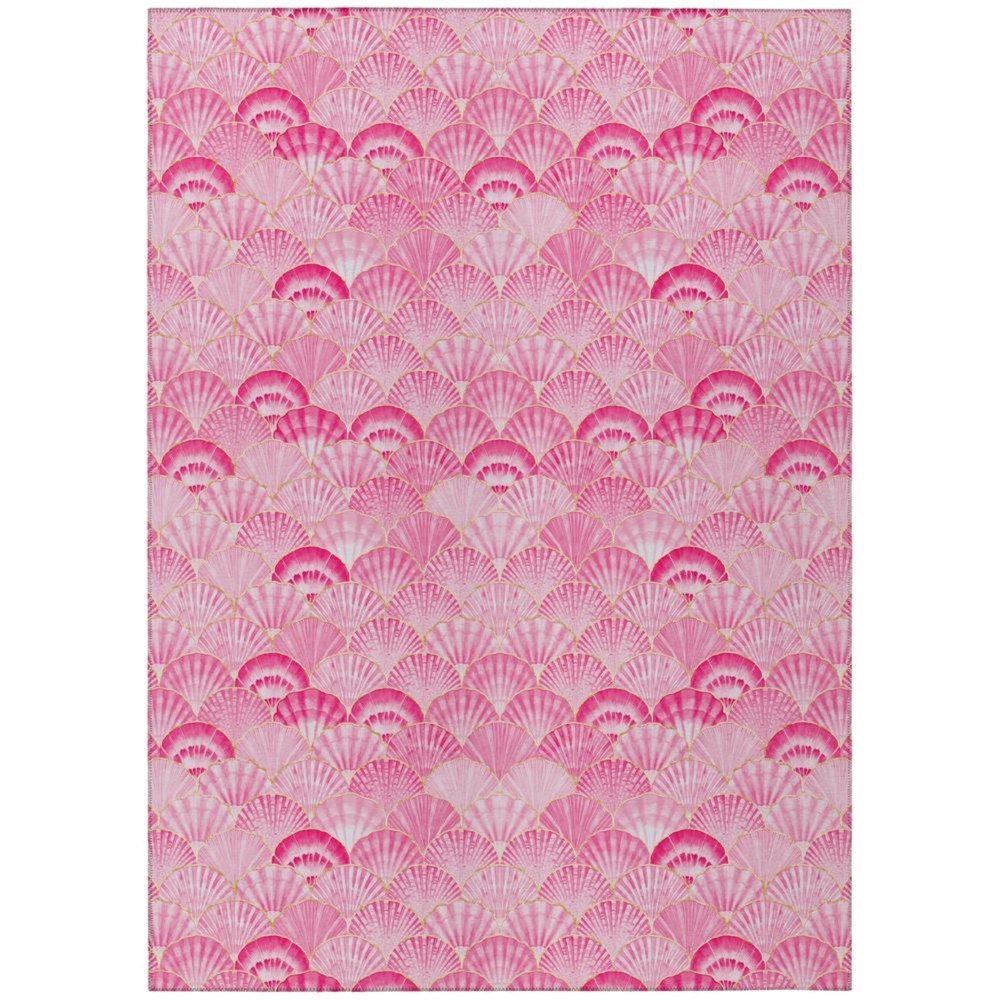 Indooroutdoor Surfside Asr32 Pink Washable 5 X 76 Rug