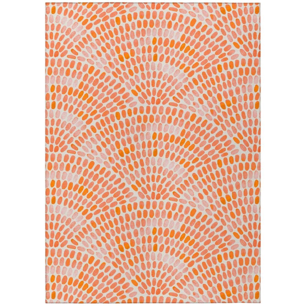 Indooroutdoor Surfside Asr37 Peach Washable 3 X 5 Rug