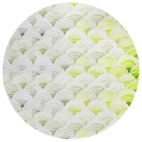 Indooroutdoor Surfside Asr35 Green Washable 8 X 8 Round Rug