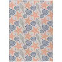 Indooroutdoor Surfside Asr34 Peach Washable 10 X 14 Rug