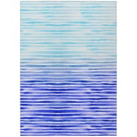 Indooroutdoor Surfside Asr38 Blue Washable 5 X 76 Rug