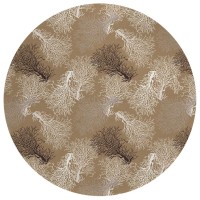 Indooroutdoor Surfside Asr33 Latte Washable 8 X 8 Round Rug