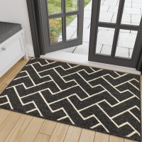 Hicorfe Indoor Doormat Front Back Door Mat Non Slip Door Rubber Backing Mats 32X40 Absorbent Resist Dirt Entrance Inside Doo