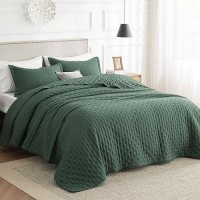 Bedsure Twin Extra Long Quilt Set Soft Ultrasonic Twin Quilt Set Clover Bedspread Twin Size Lightweight Bed Coverlet For A