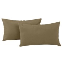 Ideehome Outdoor Lumbar Pillows For Patio Furniture Outdoor Pillows Set Of 2 With Inserts Included Waterproof Outdoor Throw P