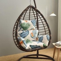 Elero Hanging Basket Chair Cushion Outdoor Patio Chair Cushion Tufted Swing Basket Chairs Cushion Pads With Headrest Pillow Only Cushion