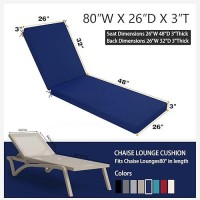 Idee-Home Chaise Lounge Cushions Outdoor  80