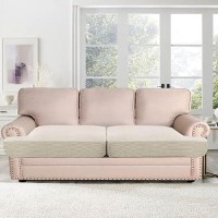 Hversailtex Stretch 2 Piece T Cushion Sofa Slipcovers Individually Sofa Cushion Covers For 2 Cushion Couch Sofa Seat Cushion Co