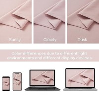 Dualife 102 Inch Curtains Pink - Room Darkening Drapes For Nursery  Light Blocking Curtain Panels For Bedroom Girl Room (Baby Pink  52 Inches Width By 102 Inches Length  1 Pair)