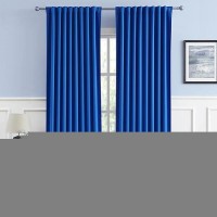 Dualife Royal Blue Curtains Room Darkening Curtains