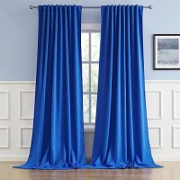 Dualife Royal Blue Curtains Room Darkening Curtains