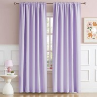 Dualife Lavender Curtains Room Darkening Curtains