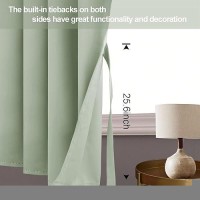 Jiuzhen Short Curtains Kitchen Half Window Blackout Curtains With Tiebacks For Baseroom Shadows Grommet Curtains For Living Roo