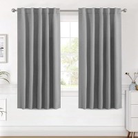 Hversailtex Blackout Curtains Thermal Insulated Window Treatment Panels Room Darkening Blackout Drapes For Living Room Back Tab