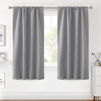 Hversailtex Blackout Curtains Thermal Insulated Window Treatment Panels Room Darkening Blackout Drapes For Living Room Back Tab