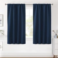 Hversailtex Blackout Curtains Thermal Insulated Window Treatment Panels Room Darkening Blackout Drapes For Living Room Back Tab