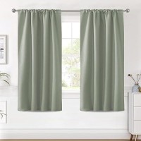 Hversailtex Blackout Curtains Thermal Insulated Window Treatment Panels Room Darkening Blackout Drapes For Living Room Back Tab