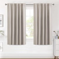 Hversailtex Blackout Curtains Thermal Insulated Window Treatment Panels Room Darkening Blackout Drapes For Living Room Back Tab