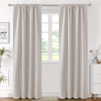 Hversailtex Blackout Curtains Thermal Insulated Window Treatment Panels Room Darkening Blackout Drapes For Living Room Back Tab