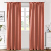 Hversailtex Blackout Curtains Thermal Insulated Window Treatment Panels Room Darkening Blackout Drapes For Living Room Back Tab