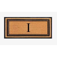 A1Hc Natural Coir Rubber Hand Flocked Large Monogrammed Door Mat 30X60 Inches Thick Durable Doormats For Entrance Heavy Duty