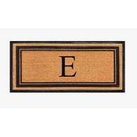 A1Hc Natural Coir Rubber Hand Flocked Large Monogrammed Door Mat 30X60 Inches Thick Durable Doormats For Entrance Heavy Duty