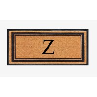 A1Hc Natural Coir Rubber Hand Flocked Large Monogrammed Door Mat 30X60 Inches Thick Durable Doormats For Entrance Heavy Duty