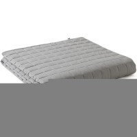 Ynm Exclusive Cooling Weighted Blanket Smallest Compartments Cooling Nylonpe With Premium Glass Beads Light Grey Quill 88