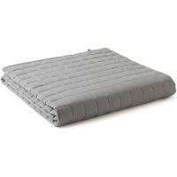 Ynm Exclusive Weighted Blanket Soothing Cotton Smallest Compartments With Glass Beads Bed Blanket For Two Persons Of 90160Lb